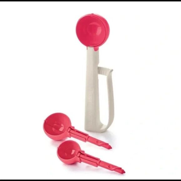 NIB Tupperware Portioning Scoops ~ One product three sizes - Picture 3 of 4